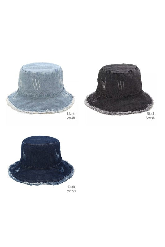 DENIM BUCKET HAT