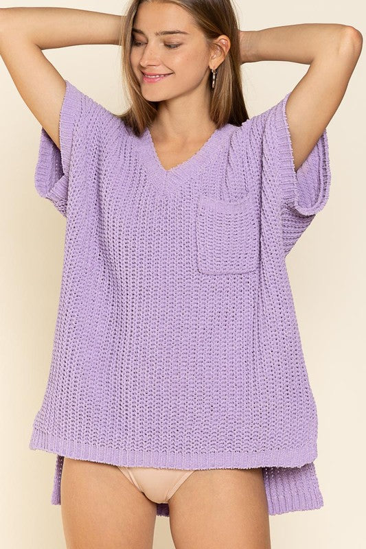 CHENILLE SWEATER TOP