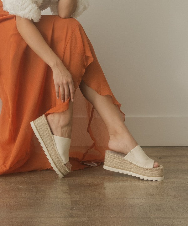 ESPADRILLE PLATFORM SLIDE