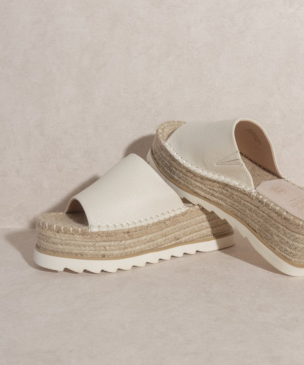 ESPADRILLE PLATFORM SLIDE