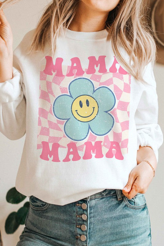 RETRO DAISY MAMA GRAPHIC SWEATSHIRT