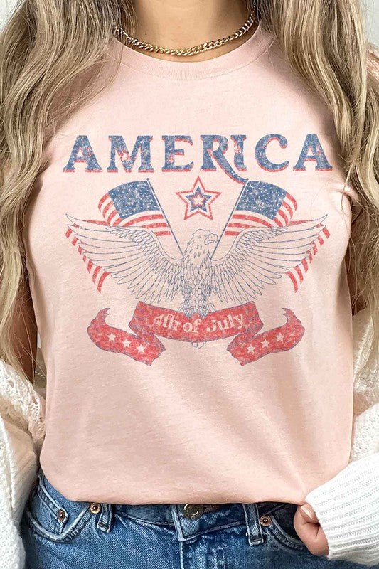 AMERICA OVERSIZED GRAPHIC TEE / T-SHIRT