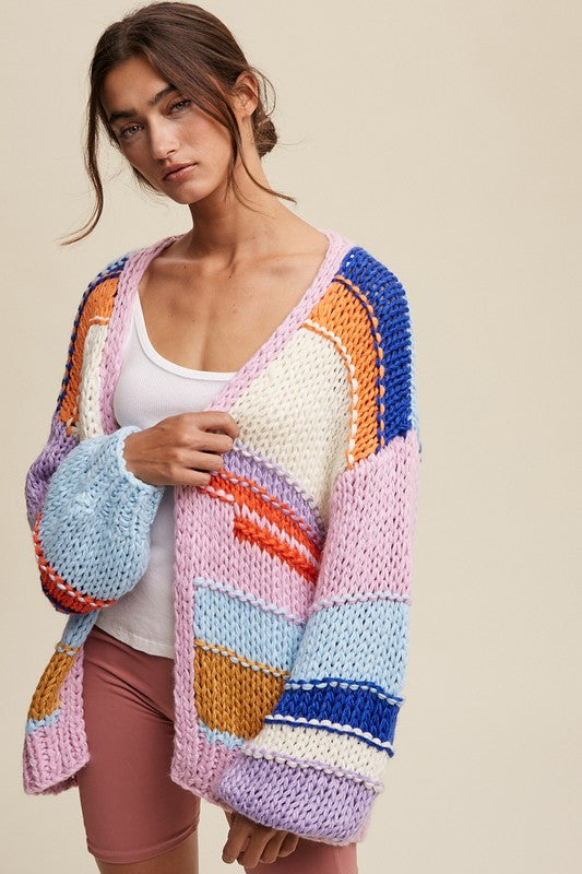 CHUNKY KNIT CARDI