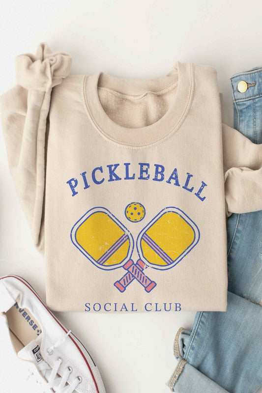 PICKLEBALL SOCIAL CLUB GRAPHIC SWEATSHIRT