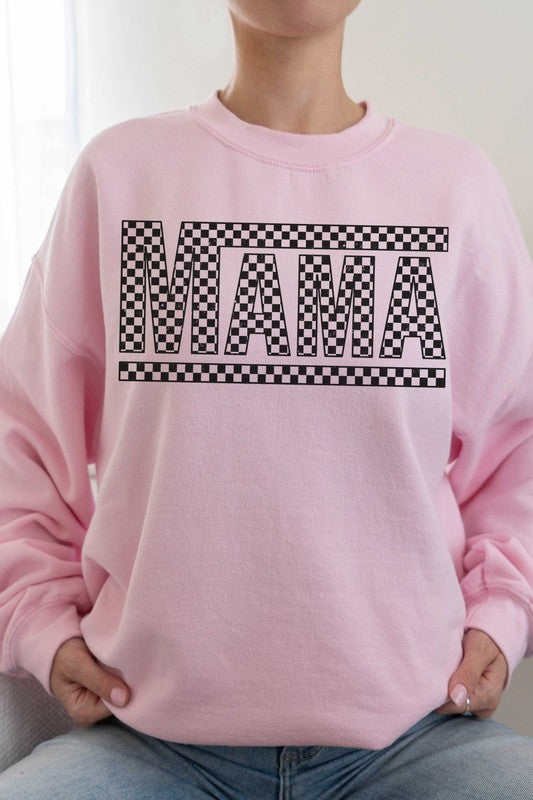 CHECKERED MAMA Graphic Sweatshirt