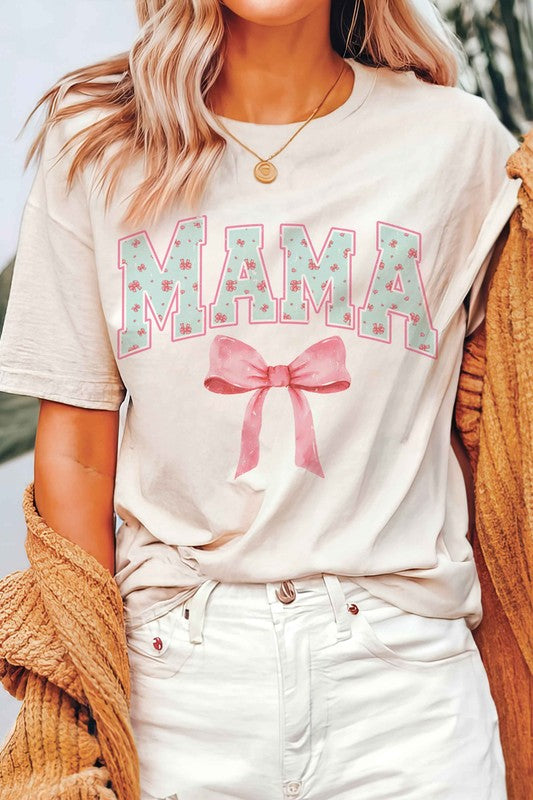 COQUETTE FLORAL MAMA Graphic Tee