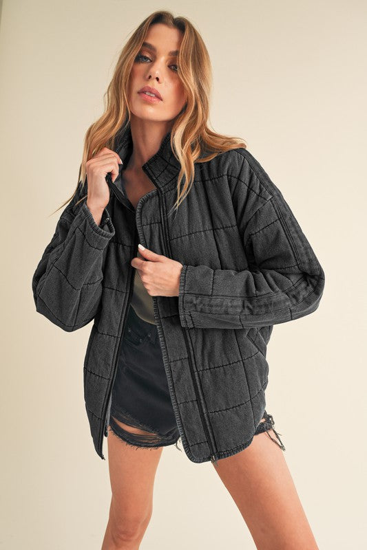 FAE DENIM QUILTED JACKET