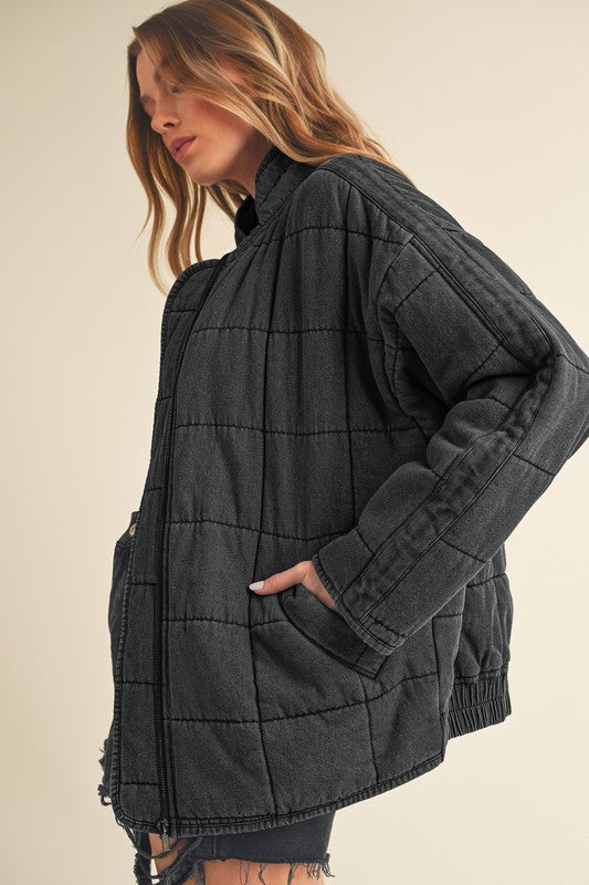 FAE DENIM QUILTED JACKET