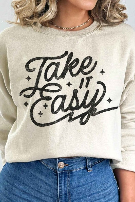 TAKE IT EASY GRAPHIC SWEATSHIRT