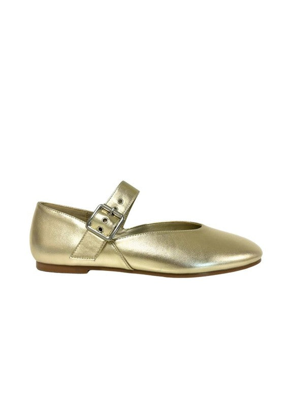 LEVI METALLIC BALLETINA FLAT