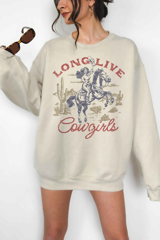 LONG LIVE COWGIRLS OVERSIZED SWEATSHIRT