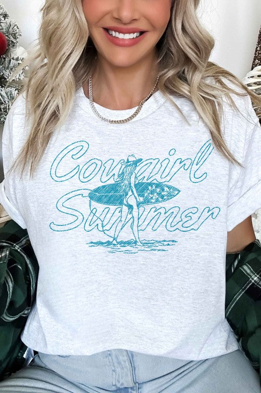 COWGIRL SUMMER WESTERN OVERSIZED TEE