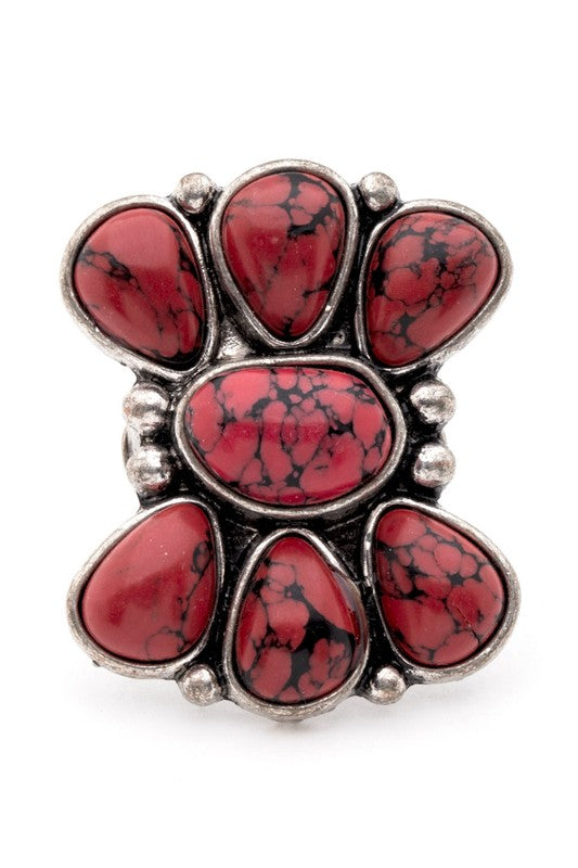 Iconic Western Stone Stretch Ring