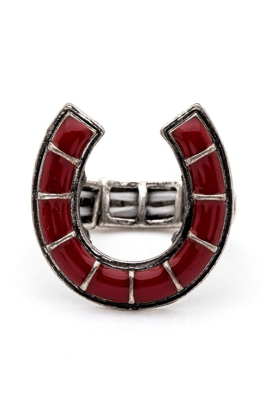 Horse Shoe Iconic Western Stretch Ring