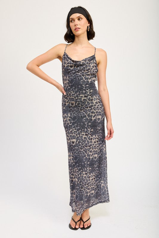 Gray Leopard Maxi