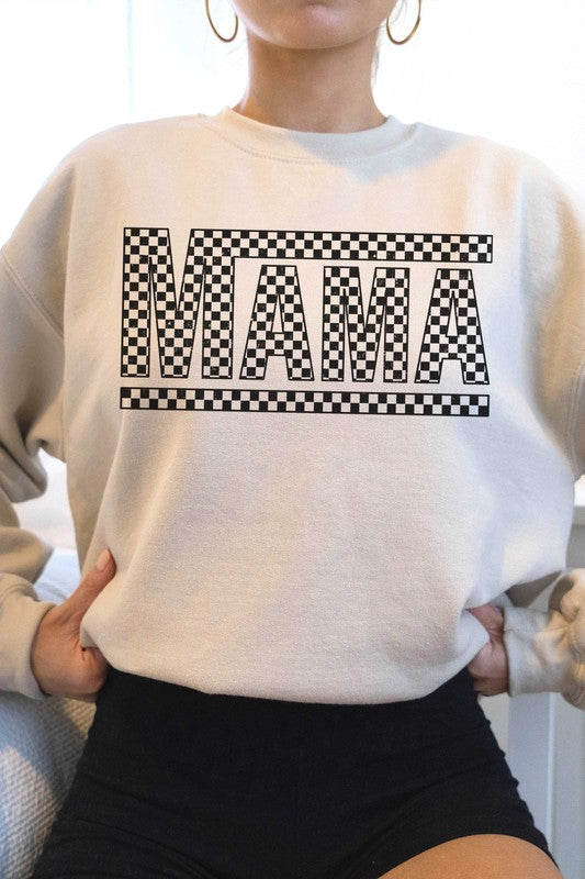 CHECKERED MAMA Graphic Sweatshirt