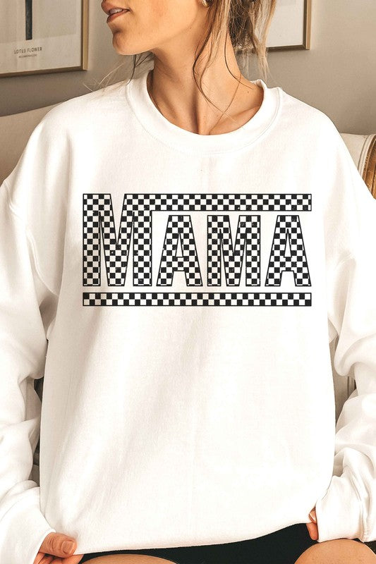 CHECKERED MAMA Graphic Sweatshirt