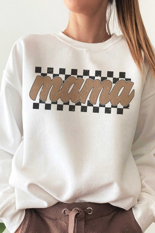 CHECKERED MAMA Graphic Sweatshirt