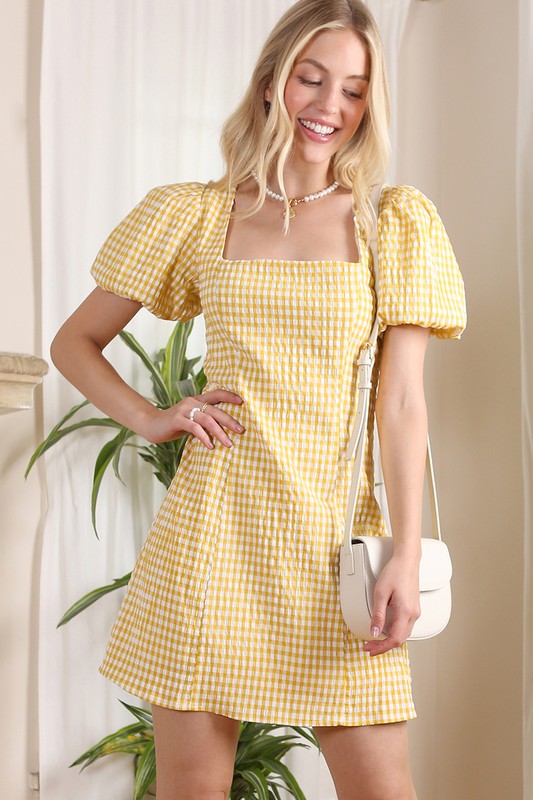 GINGHAM DRESS